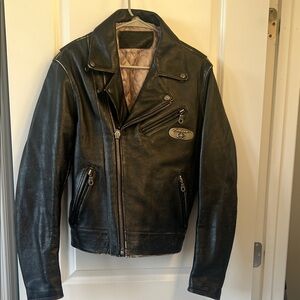 Black Leather Biker Jacket